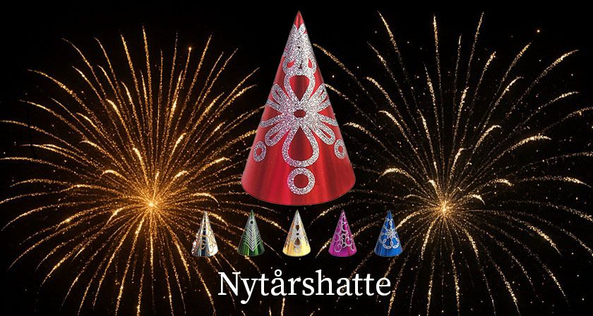 Nytårshatte til nytårsaften 2025 / 2026