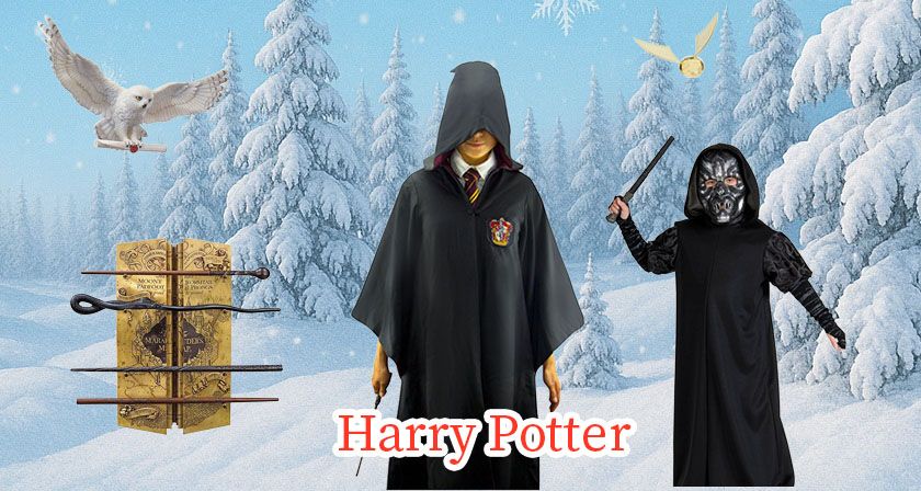 Harry Potter tryllestave, kostumer og kapper