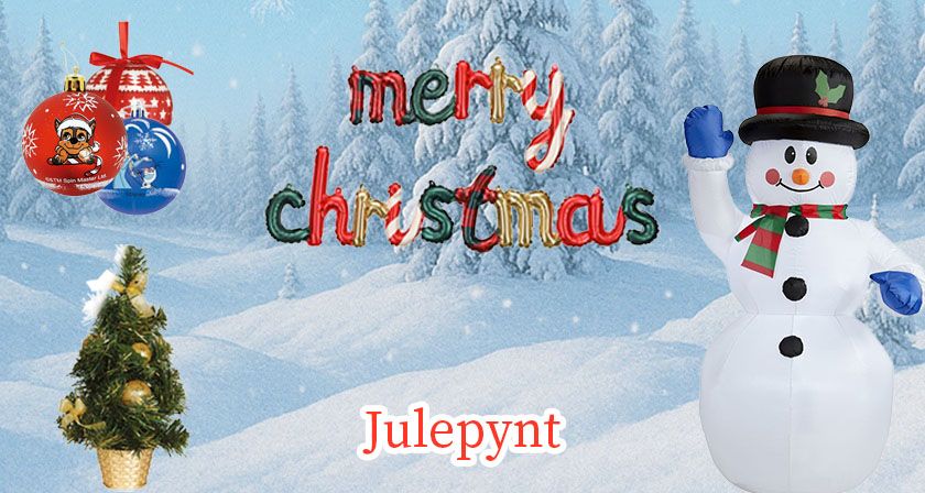 Julepynt og balloner til julen 2025