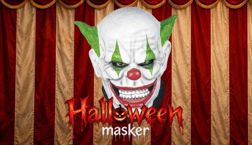 Stort udvalg af halloween masker til voksne