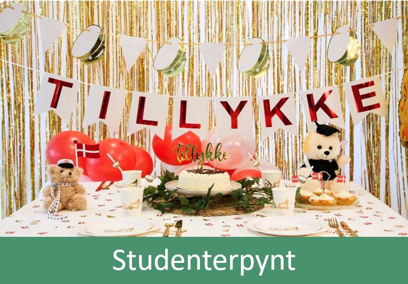 Pynt og dekorationer til studentergilde