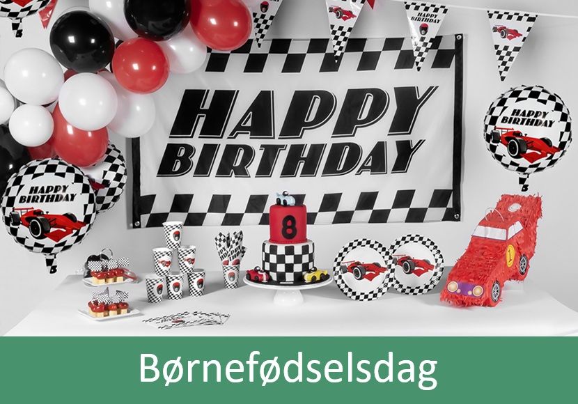 Pynt og temafester til børnefødselsdage.