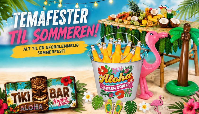 Find alt i pynt til sommerens temafester